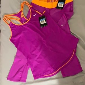 Sports top and capri tights